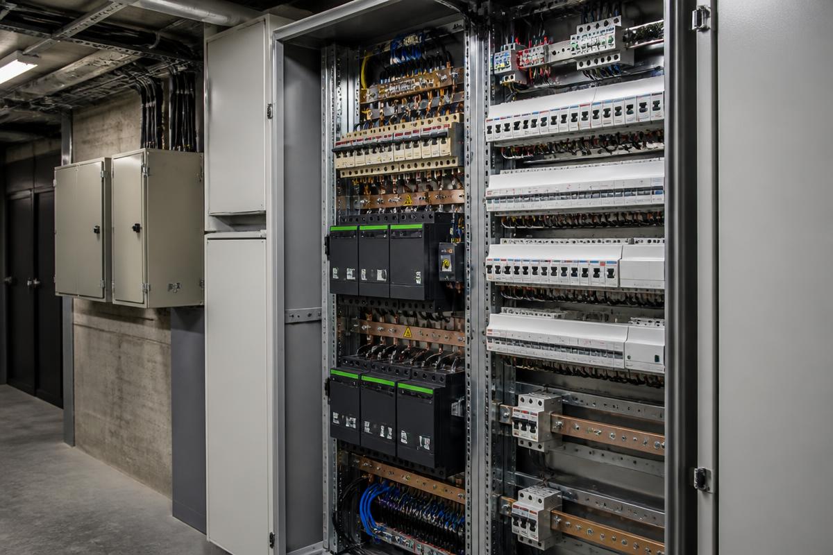 Elektroverteilung und Schaltanlage in einem Gebäude